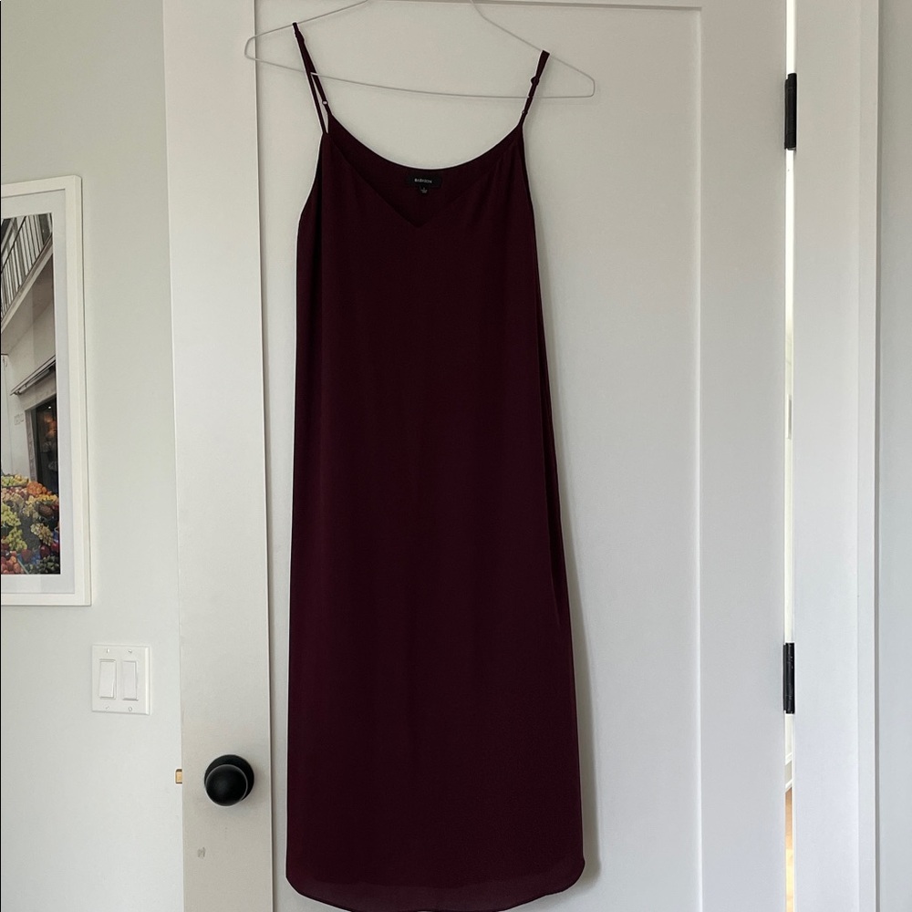 Babaton Burgundy Slip Dress